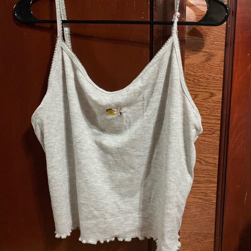 waffle knit tank top